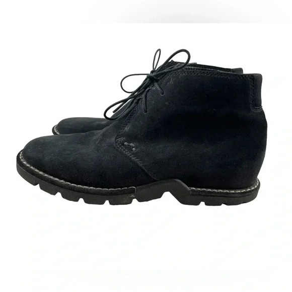 Cole Haan Country Chukka Black Suede Lace Up Boots Size 8.5 - Picture 2 of 12